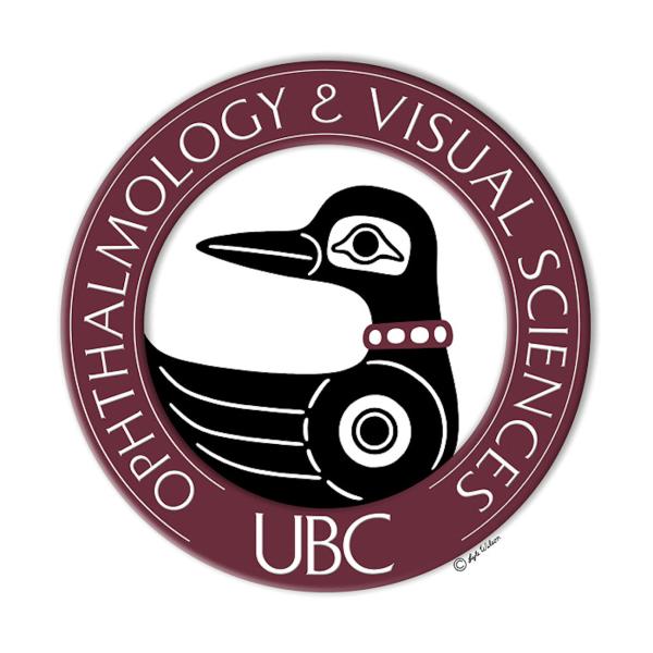 department of ophthalmology and visual sciences logo. It's a picture of a first nation's loon.